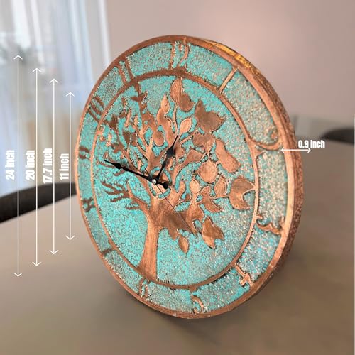 Handmade Copper Wall Clock Artisan Touch in Every Piece