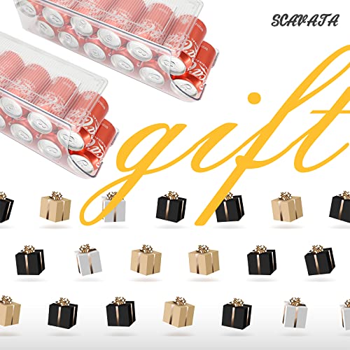 4 Pack Soda Can Organizer for Refrigerator (2 Count)