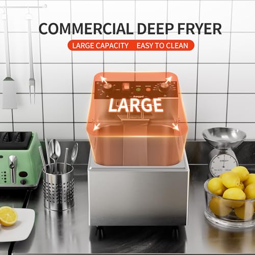Electric Deep fryer Single Tank Deep Fryer with Basket Capacity 10L
