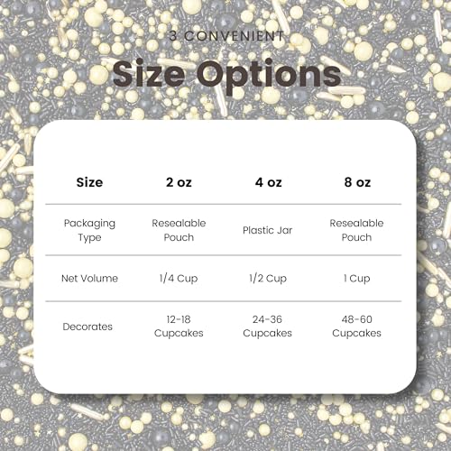 Black Gold Sprinkle Mix (4 Ounce)