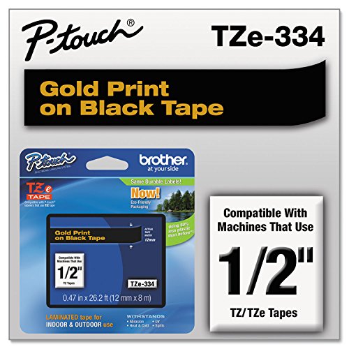 TZE334 P Touch Standard Adhesive Laminated Labeling Tape