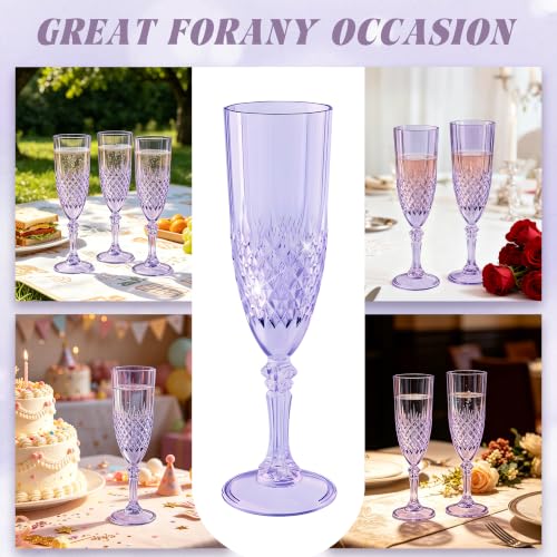 12 Pack Plastic Champagne Flutes (12 Count)