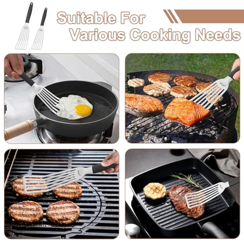 2 Pack Stainless Steel Fish Spatula (2 Count)