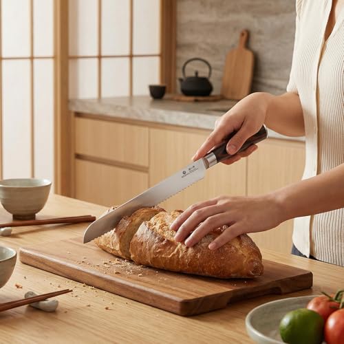 Bread Knife 10 In German Professional Homemade Bread Slicing Knife