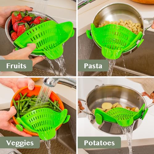 Snap N' Strain Clip On Strainer for Pots and Pans