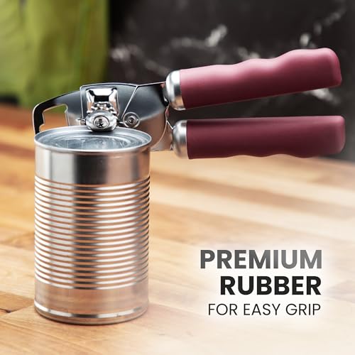 Heavy Duty Stainless Steel Can Opener Manual with Bottle Opener