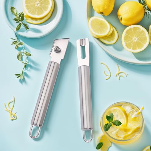 2 Piece Stainless Steel Lemon Zesters