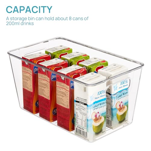 6 Pack Clear Storage Bins (6 Count)