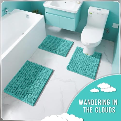 Bathroom Rugs Non Slip Washable 32x20 Inch