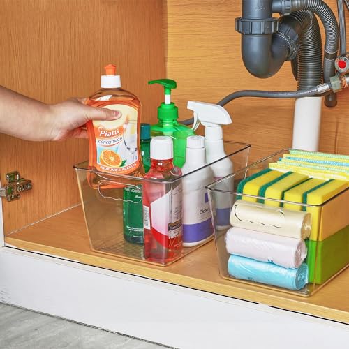 4 Pack Clear Storage Bins (4 Count)
