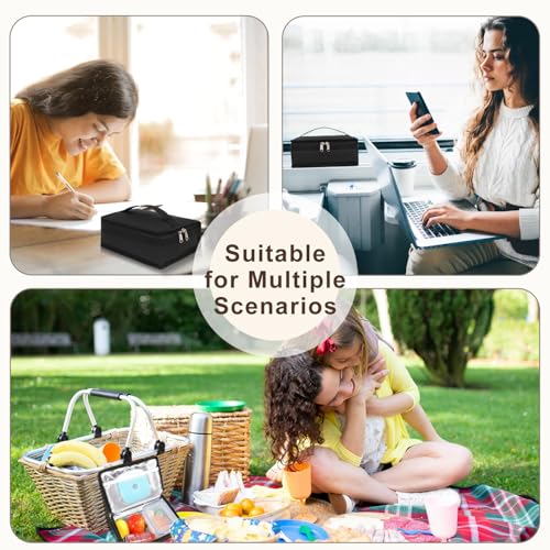 Small Insulated Lunch box Portable Soft Bag Mini Cooler Thermal Meal Tote Kit with Handle for Work & School