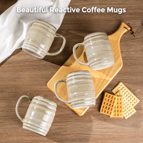 20oz Large Coffee Mugs Set of 4 (4 Count)