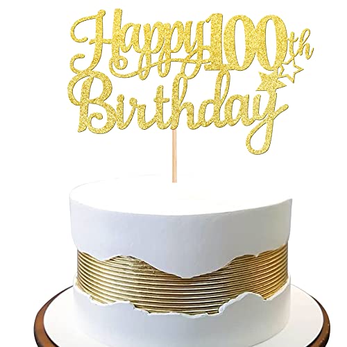 1 PCS Happy 100th Birthday Cake Topper