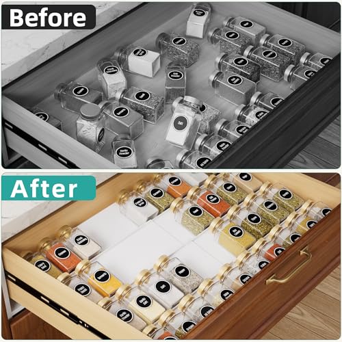 White Spice Drawer Organizer (8 Count)