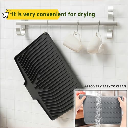 Silicone Dish Drying Mat for Kitchen Counter