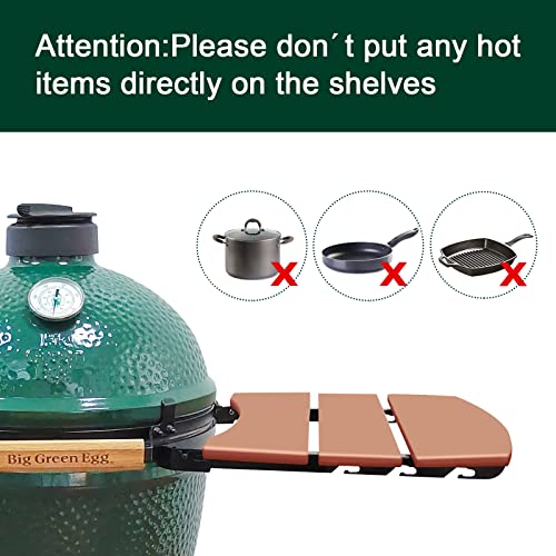 Side Shelves Upgrade Plus Big Green Egg Accessories