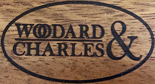 Woodard & Charles Acacia Wood 12" Salad Bowl with Salad Hands