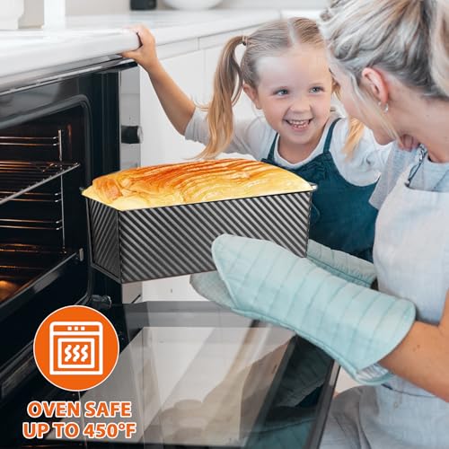 Non Stick Pullman Loaf Pan with Lid 13x4 Inch