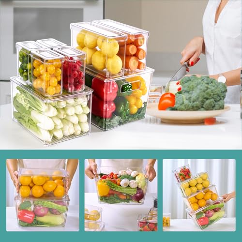 8 Pack Fridge Organizers (8 Count)