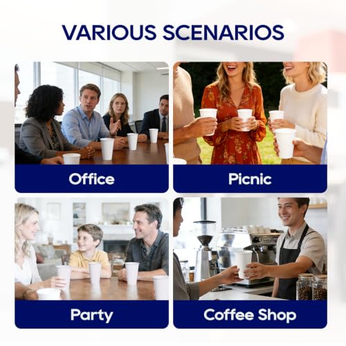210 Pack 16 oz Disposable Paper Coffee Cup (210 Count)