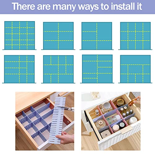 40Pcs Grid Drawer Dividers