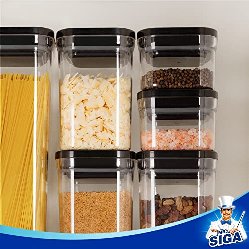 6 Piece Airtight Food Storage Container Set for Pantry Organization (6 Count)