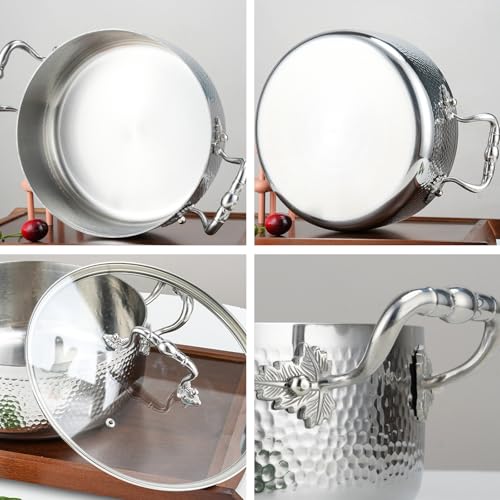 Stainless Steel Stock Pot with Visible Lid for Pasta