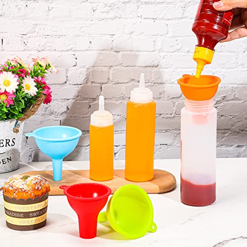 Silicone Funnels 4 Pieces Wide Mouth Funnel Small and Large
