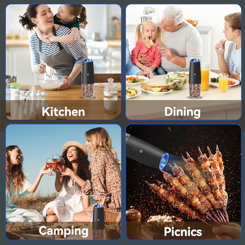 Rechargeable Electric Salt And Pepper Grinder Set