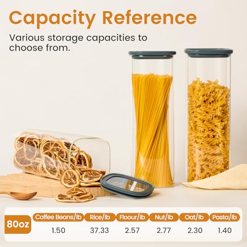 Glass Storage Jars with Lids (247 Count)