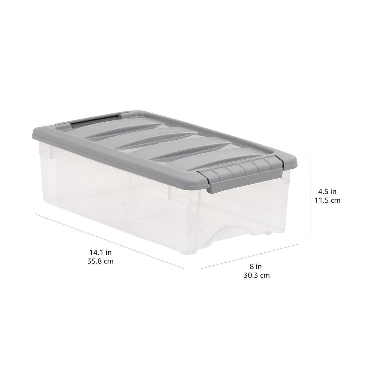 Plastic Storage Containers with Secure Latching Lids (10 Count)