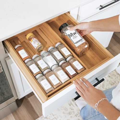 Expandable Spice Drawer Organizer
