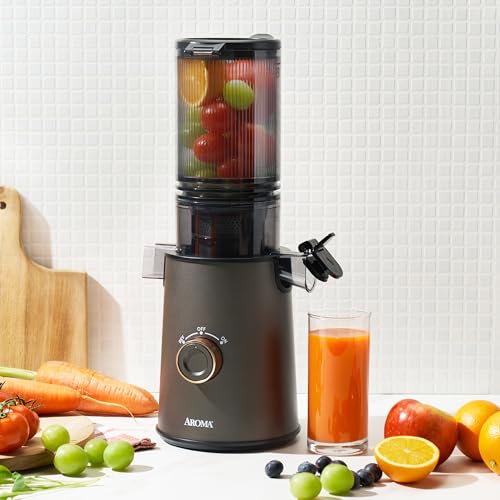 Cold Press Juice Machine Slow Masticating Fruit and Vegetable Juicer for Home with Large 4