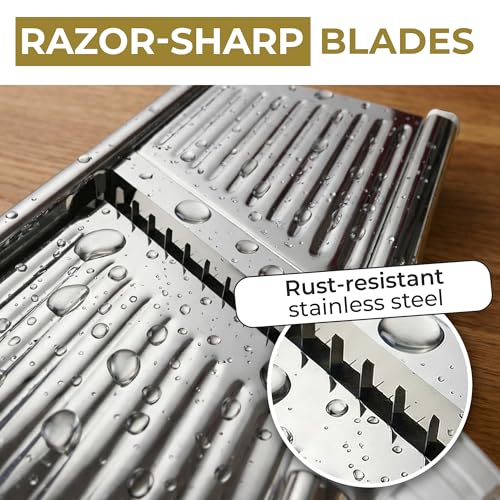 Gramercy Mandoline Slicer for Kitchen with 12 Slice Settings