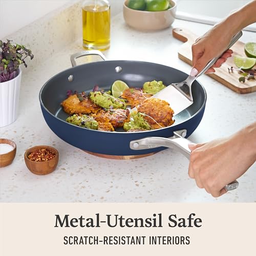 Premier Ceramic Nonstick 12" Frying Pan with Lid