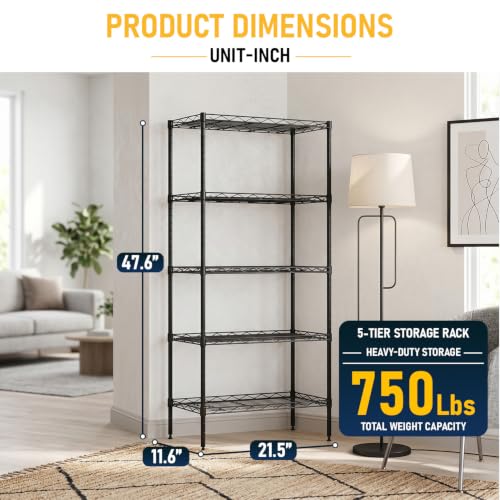 5 Tier Wire Shelf