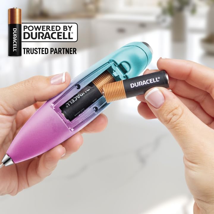 Zulay Kitchen Powerful Milk Frother Wand With 4 AA Duracell Batteries - Ultra Fast Handheld Drink Mixer - Electric Whisk Foam Maker for Coffee, Lattes, Cappuccino, Matcha & Creamer - - Culinary Roots