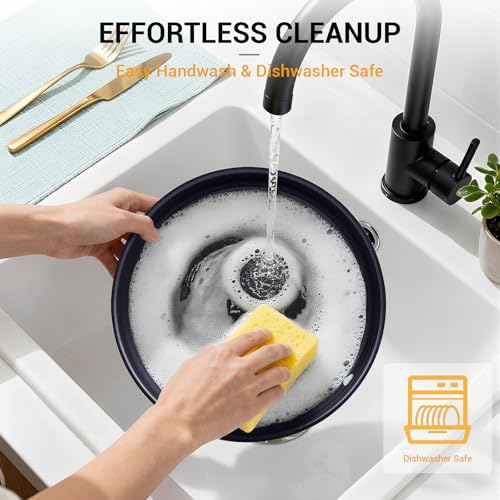 21Pcs Pots and Pans Set Non Stick with Detachable Handle