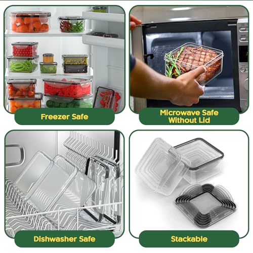44 Pcs Food Storage Containers with Lids Airtight (44 Count)