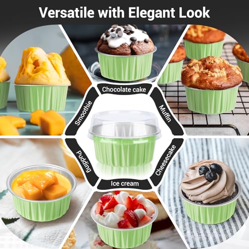 Disposable Foil Ramekins with Lids (60 Count)