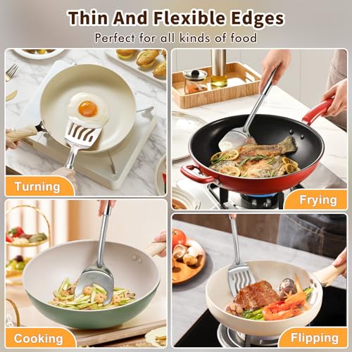 2 Pcs Stainless Steel Spatulas Set (2 Count)