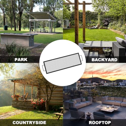 Heavy Duty Rectangular Fire Pit Grill Grate with X