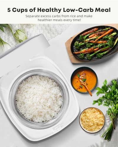Low Carb Rice Cooker Stainless Steel Inner Pot (5 Count)