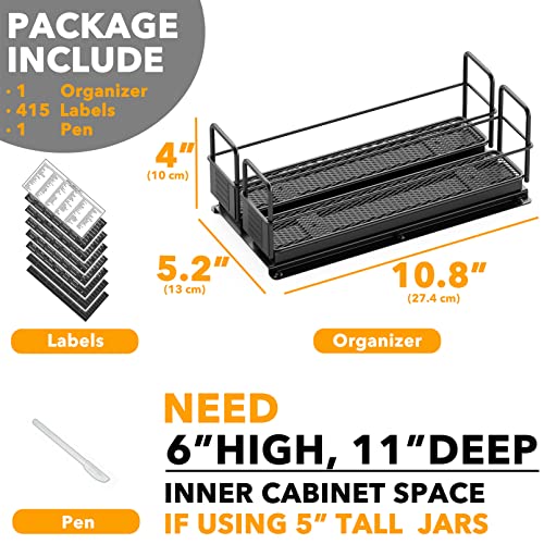 Pull Out Spice Rack Organizer for Cabinet