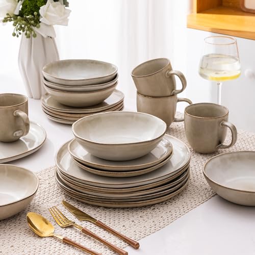 8.5’’ Ceramic Pasta Bowls Set of 4 (4 Count)