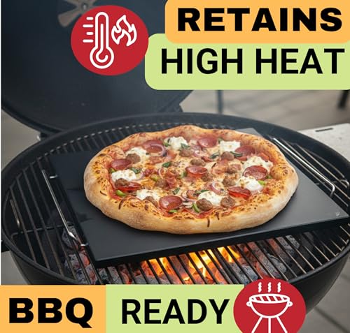 Easy Clean Non Stick 15 inch Ceramic Pizza Stone for Oven and Grill