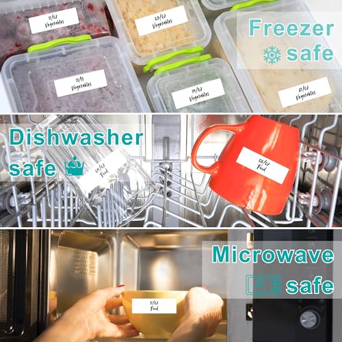 600 Blank Removable Freezer Label Stickers
