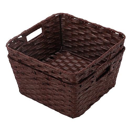 Wicker Storage Baskets (2 Count)
