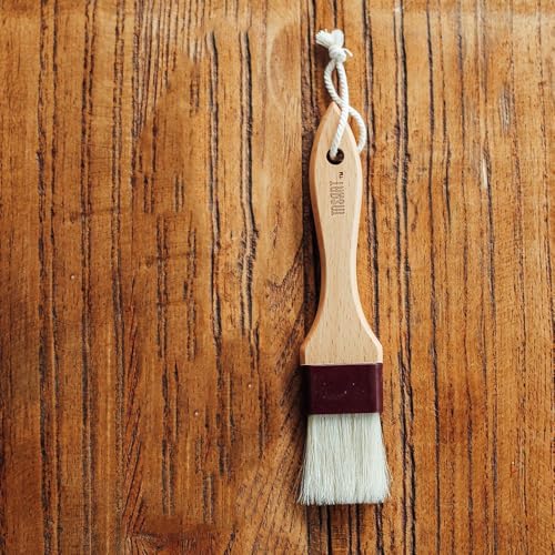 Pastry Brush Natural Boar Bristle Wooden Food Basting Brush