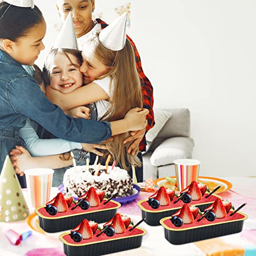 Mini Loaf Pans with Lids 100 Pack (6.8 Fl Oz)